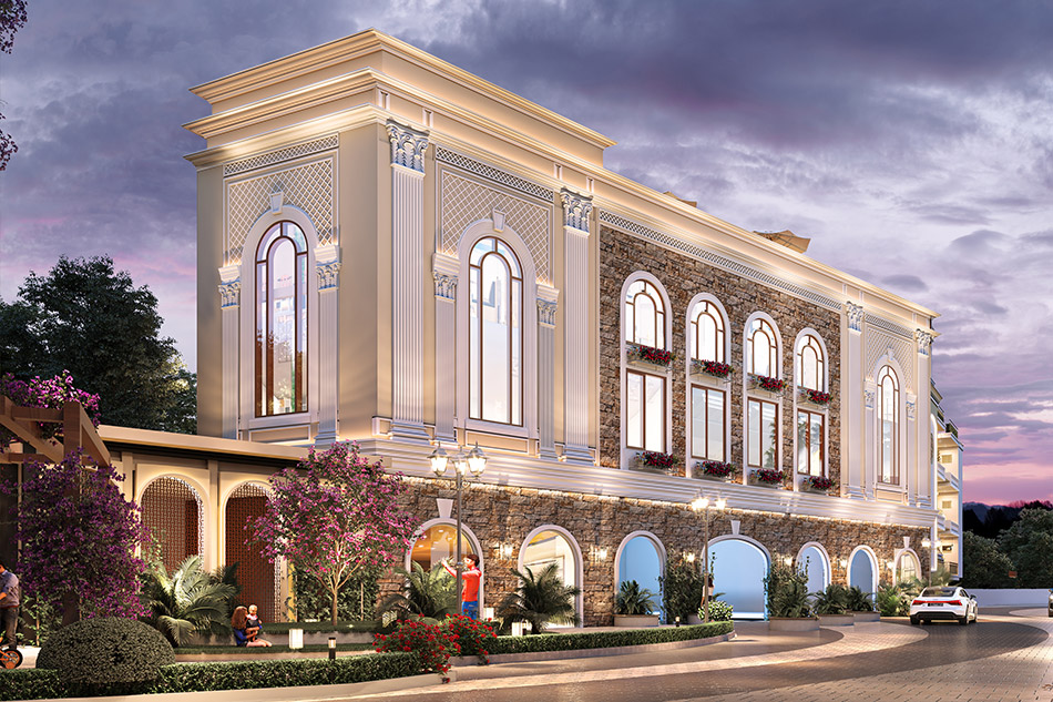 Clubhouse exterior